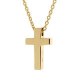 Yellow Gold Diamond Medium Cross Pendant
