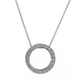 White Gold Diamond Eternity Pendant