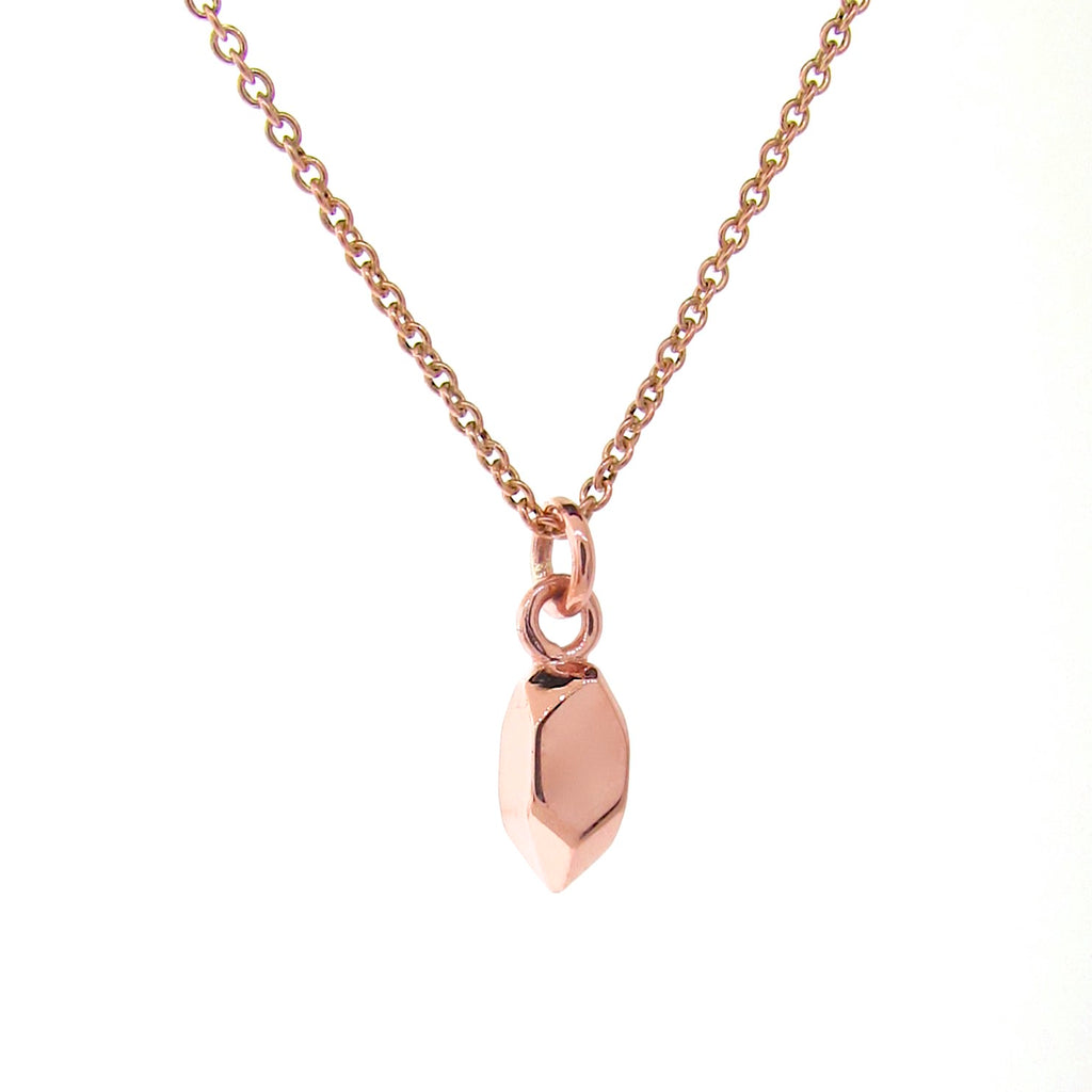 Rose Gold Small Crystal Pendant