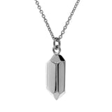 Sterling Silver Duo Crystal Necklace