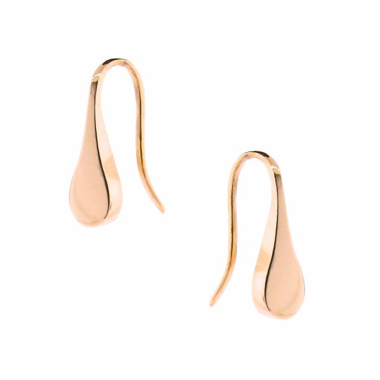 Rose Gold Flat Droplet earrings