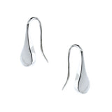 Silver Flat Droplet earrings