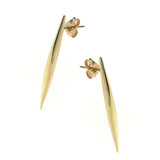 Yellow Gold Comet tail stud Earrings