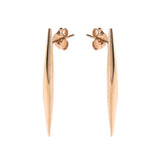 Rose Gold Comet tail stud Earrings