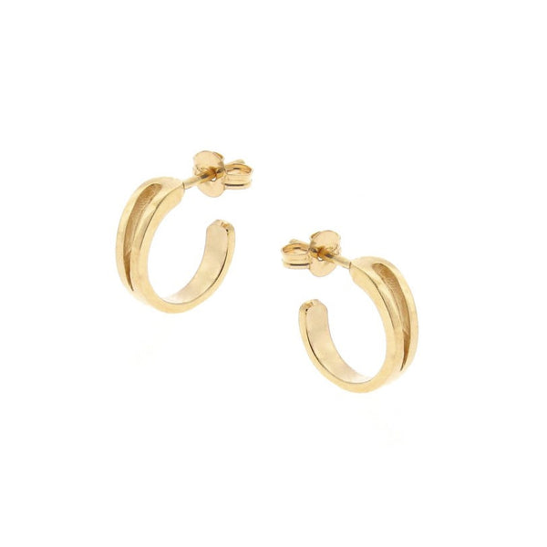 Yellow Gold Mini Travelling Hoops