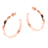 Rose Gold Find your Groove Hoop Earrings