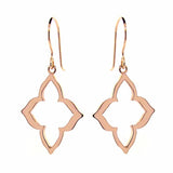 rose gold alhambra earrings