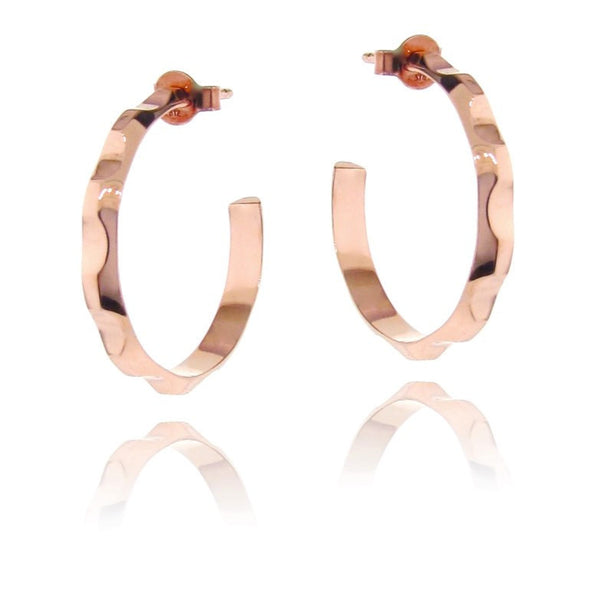 Rose Gold Find your Groove Hoop Earrings