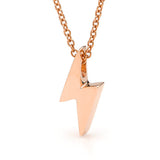 Rose Gold 'Baby Lightning Bolt' Pendant