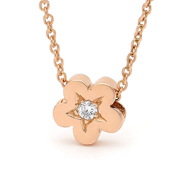 Rose Gold Diamond Baby Blossom Pendant