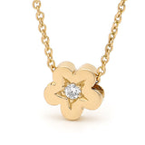 Yellow Gold Diamond 'Baby Blossom' Pendant