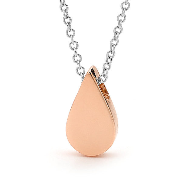 Rose Gold and silver 'Baby Tear Drop' Necklace or Anklet