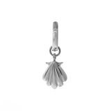 Sterling Silver Clam Shell Huggie Charm