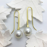 18ct Yellow gold South Sea Pearl Drop Earrings