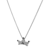 Sterling Silver Spinel Crown Pendant only