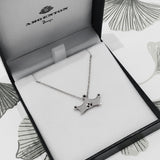 Sterling Silver Spinel Crown Pendant only