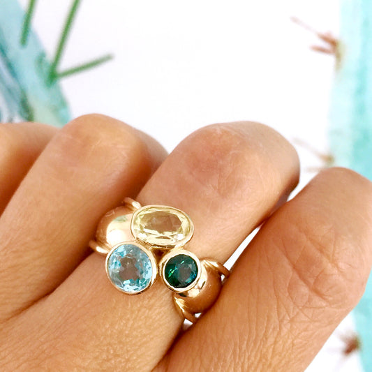 Yellow gold Spring Trinity Ring