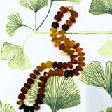 Ombre Faceted Chalcedony Beaded Necklace