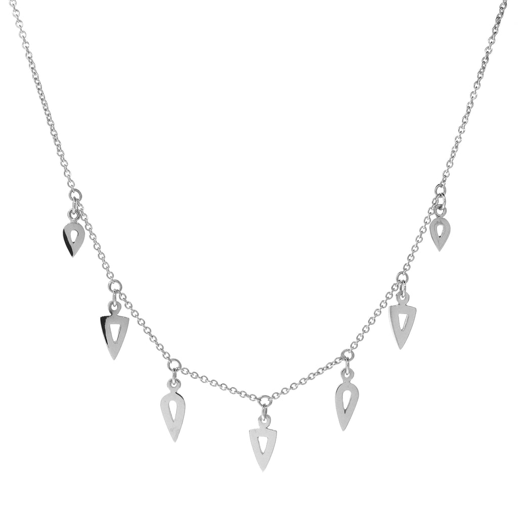 Sterling Silver Warrior Gypsy Charm Necklace