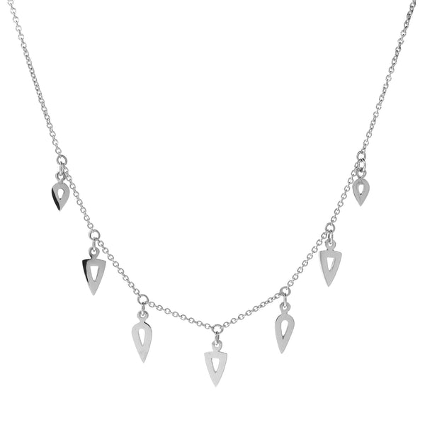 Sterling Silver Warrior Gypsy Charm Necklace