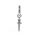Sterling Silver Small Dagger Huggie Charm