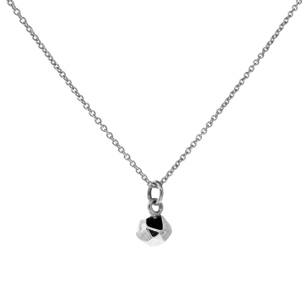 Sterling Silver Small Chubby Crystal Pendant, Necklace or Anklet