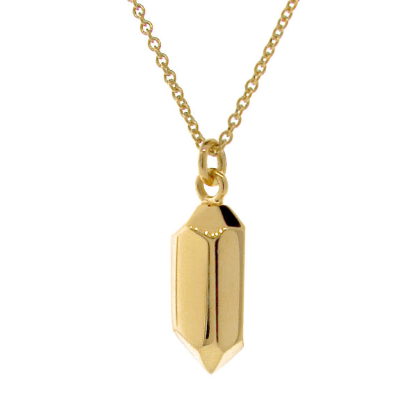 Yellow gold Gold Medium Crystal Pendant