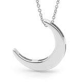 Sterling Silver & Rose Gold '2 Moons' Necklace