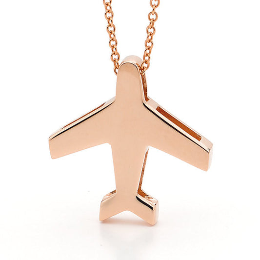 Rose Gold Aeroplane Pendant