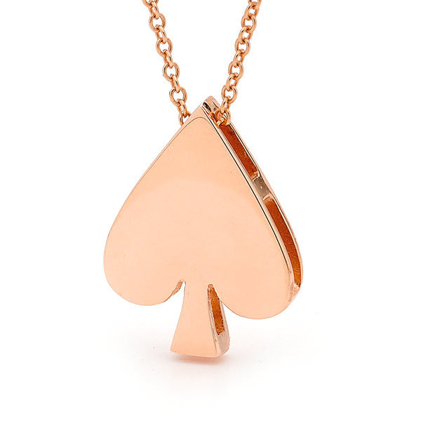 Rose Gold 'Spade' Pendant