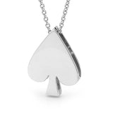 Sterling Silver Ace of Spades Necklace